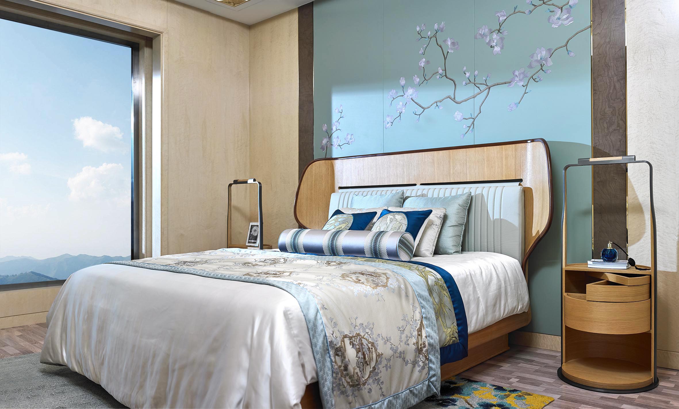 5つ星ホテル木製リゾートベッドルーム家具セットホスピタリティ家具