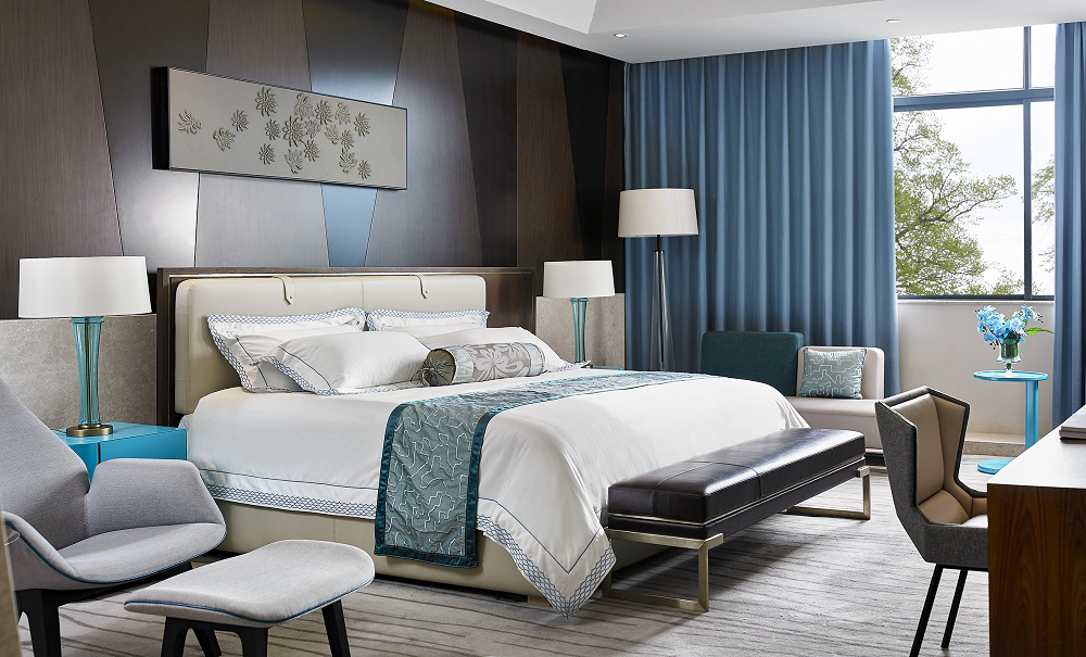 中国のホテルの家具ホテルの部屋セットホテルスタイルの寝室の家具