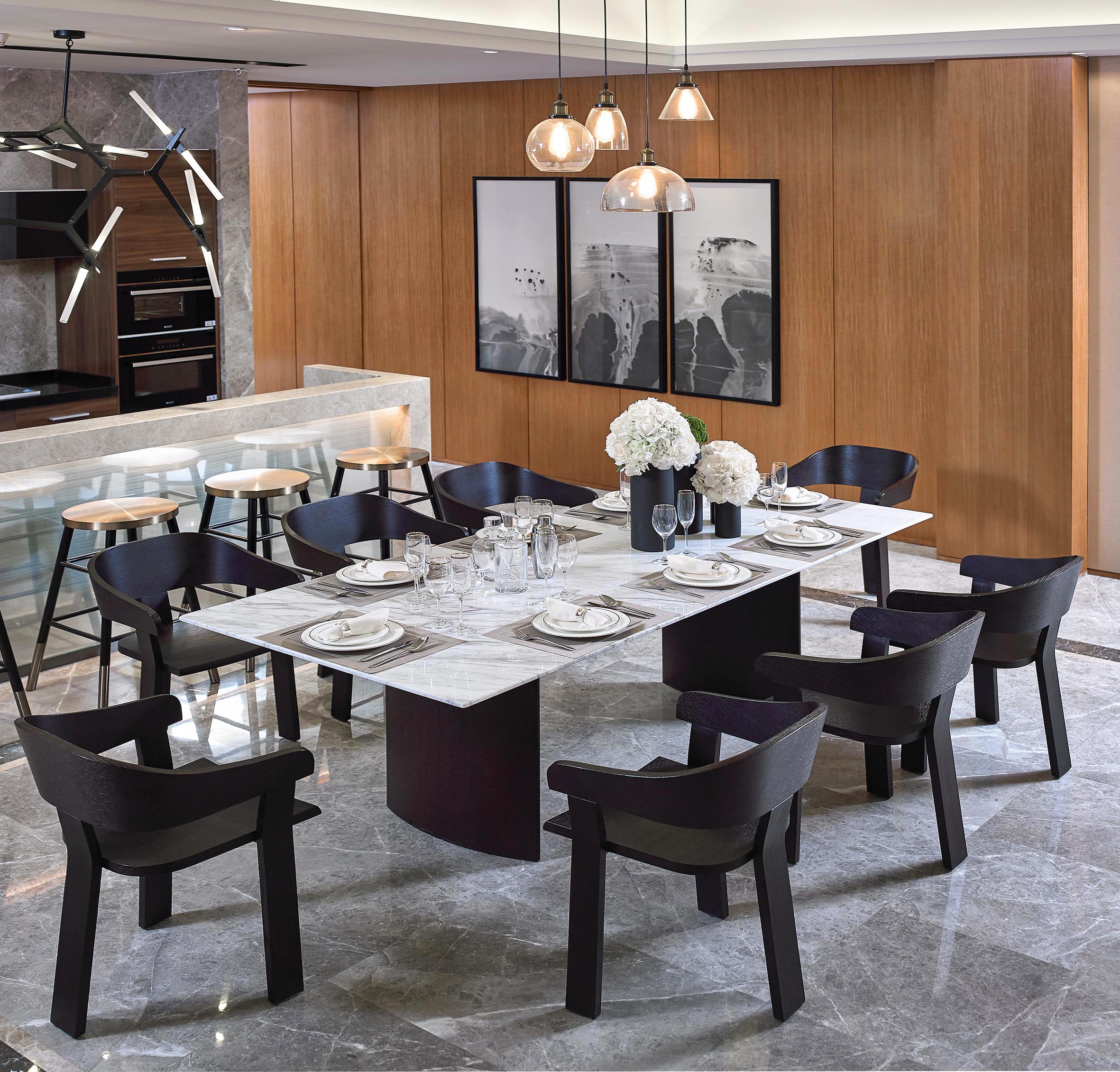 中国モダンな耐久性のあるホテル長方形のテーブル家具